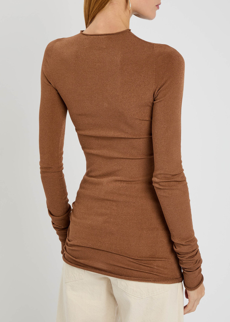 Armarium Sita Roll-trimmed Fine-knit top 3