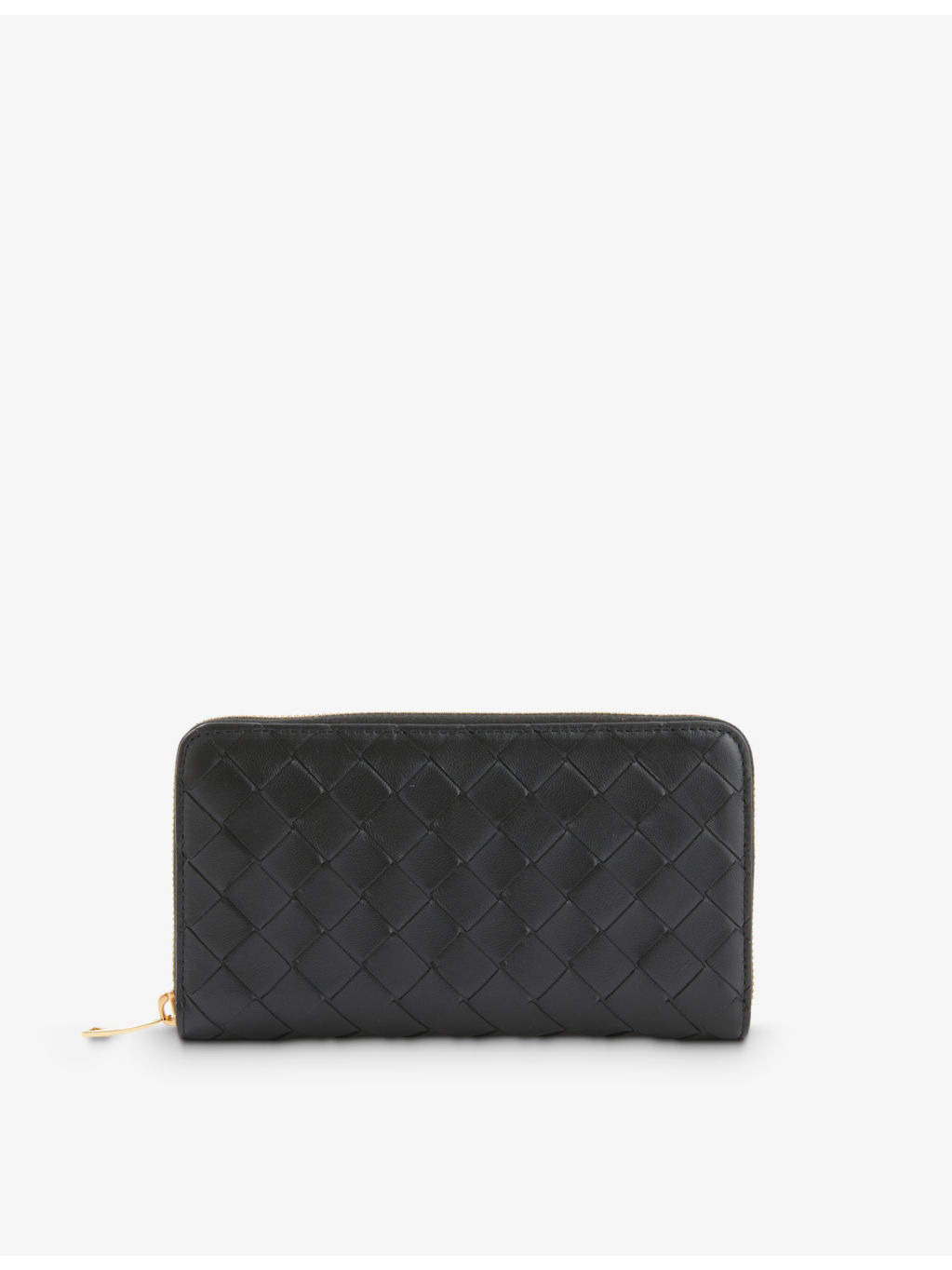 Intrecciato zipped leather wallet - 1
