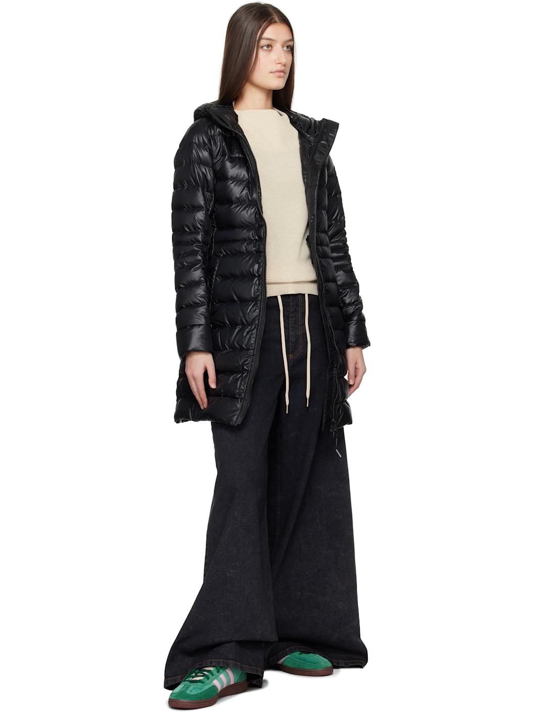Black Cypress Hooded Down Jacket - 5