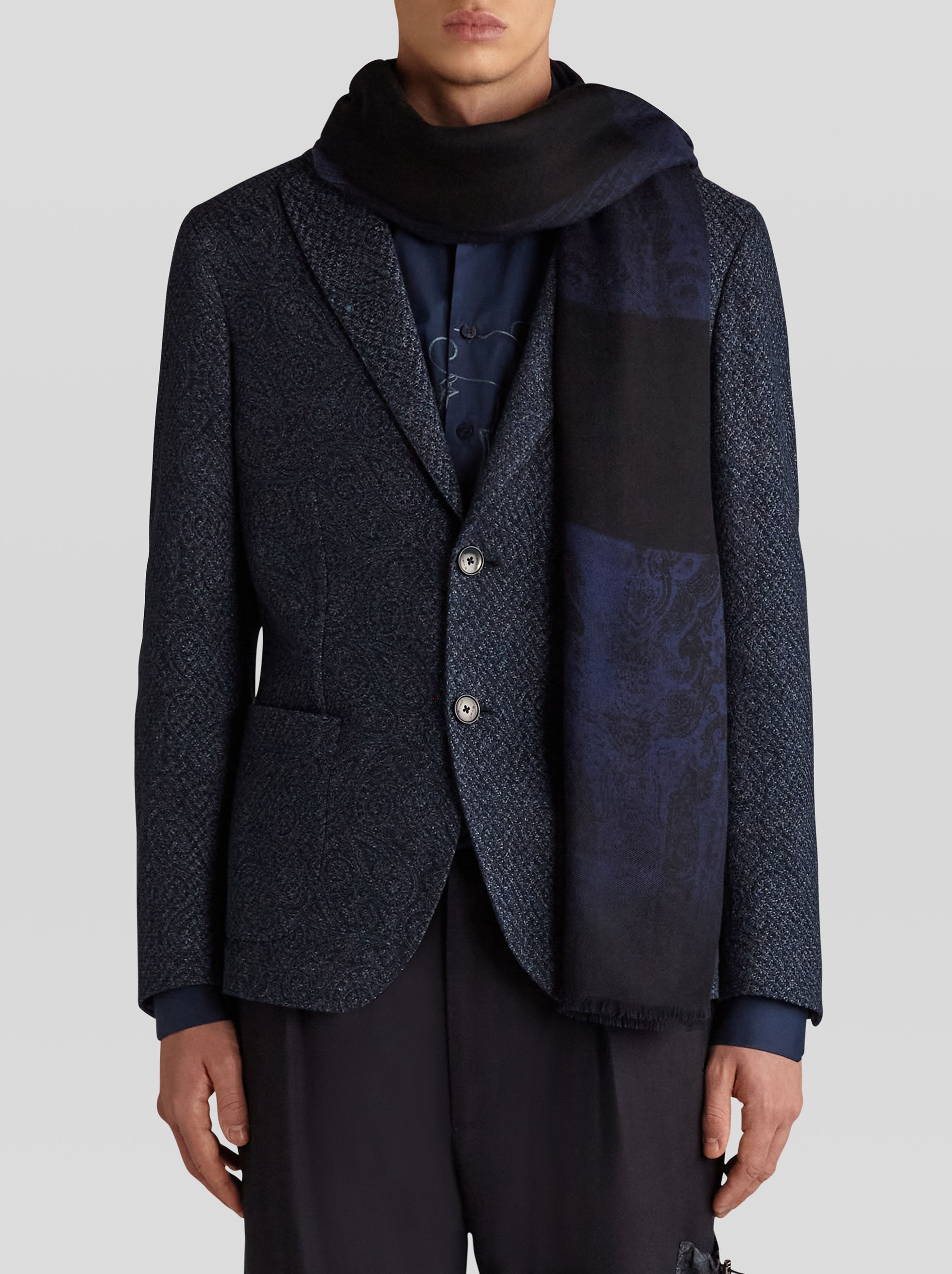 SCARF WITH PAISLEY IMPRINT - 2