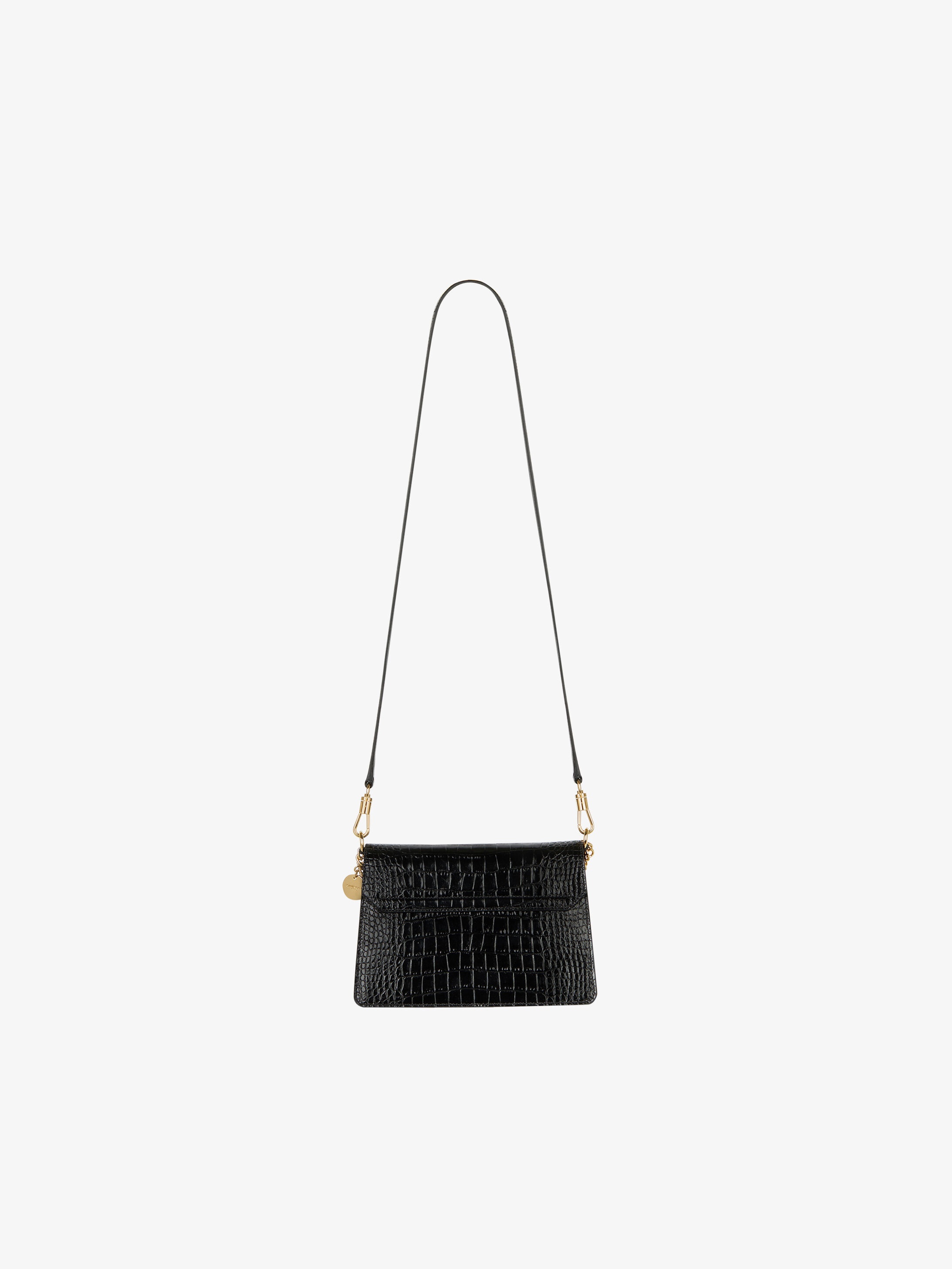 Small GV3 bag in crocodile effect leather - 4