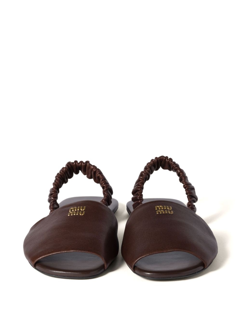 Ruches slingback sandals - 3