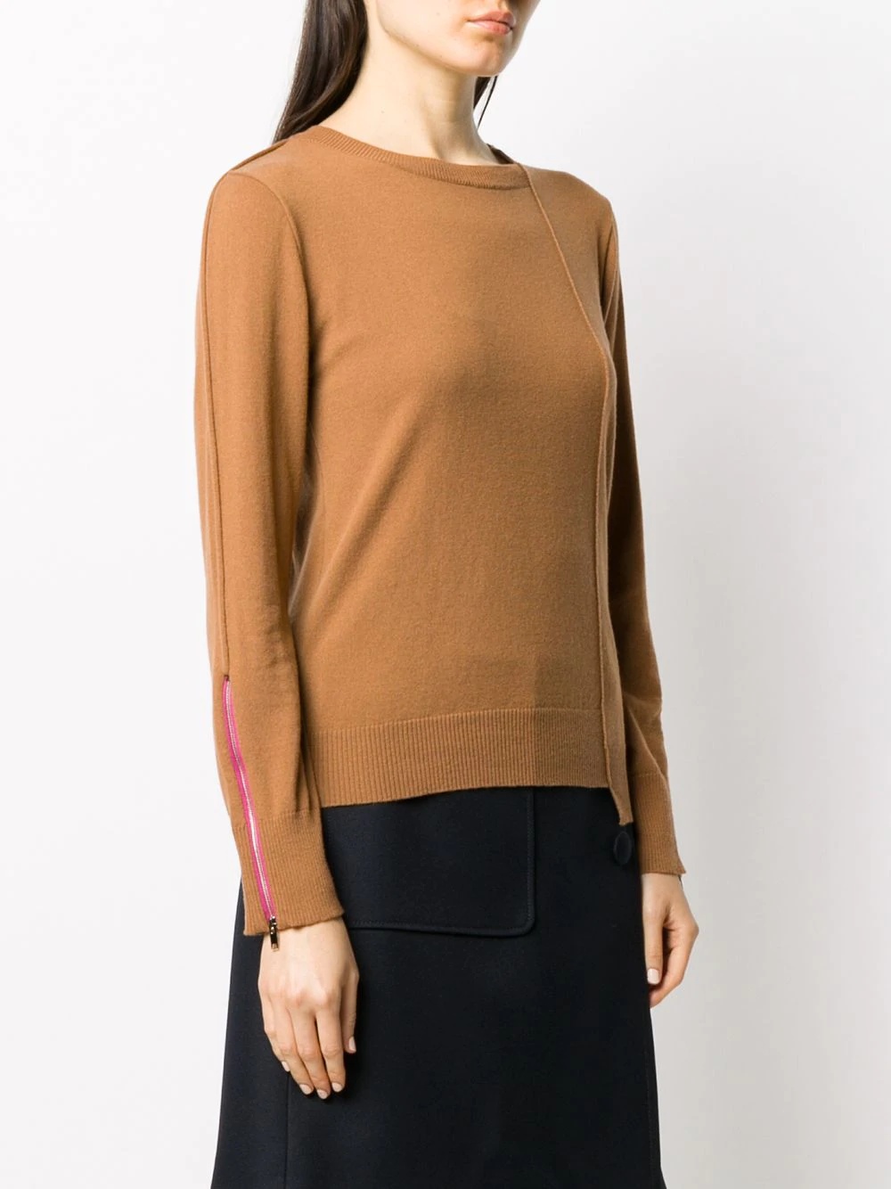 asymmetric seam-detail jumper - 3