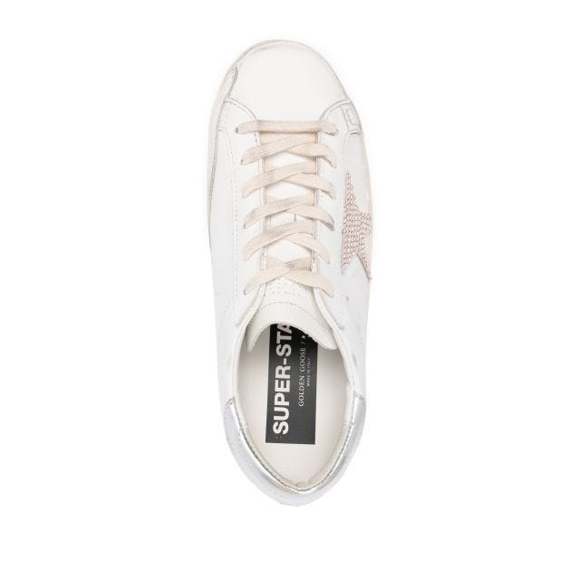 Super-Star leather sneakers silver details - 4