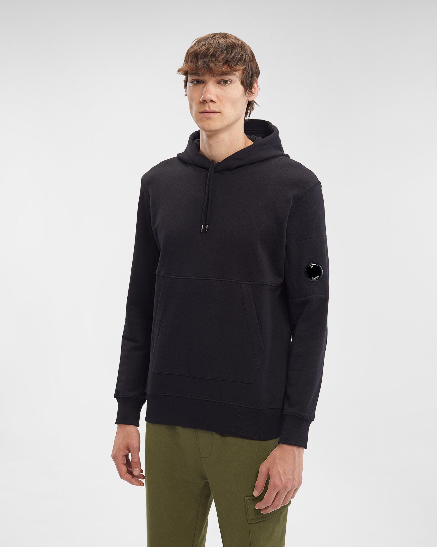 C.P. Company Diagonal Lens-detail Fleece Hoodie - Farfetch