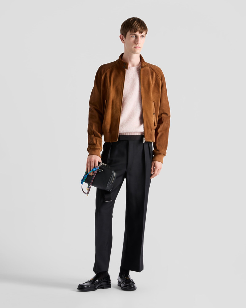 Prada Shetland wool crew-neck sweater outlook