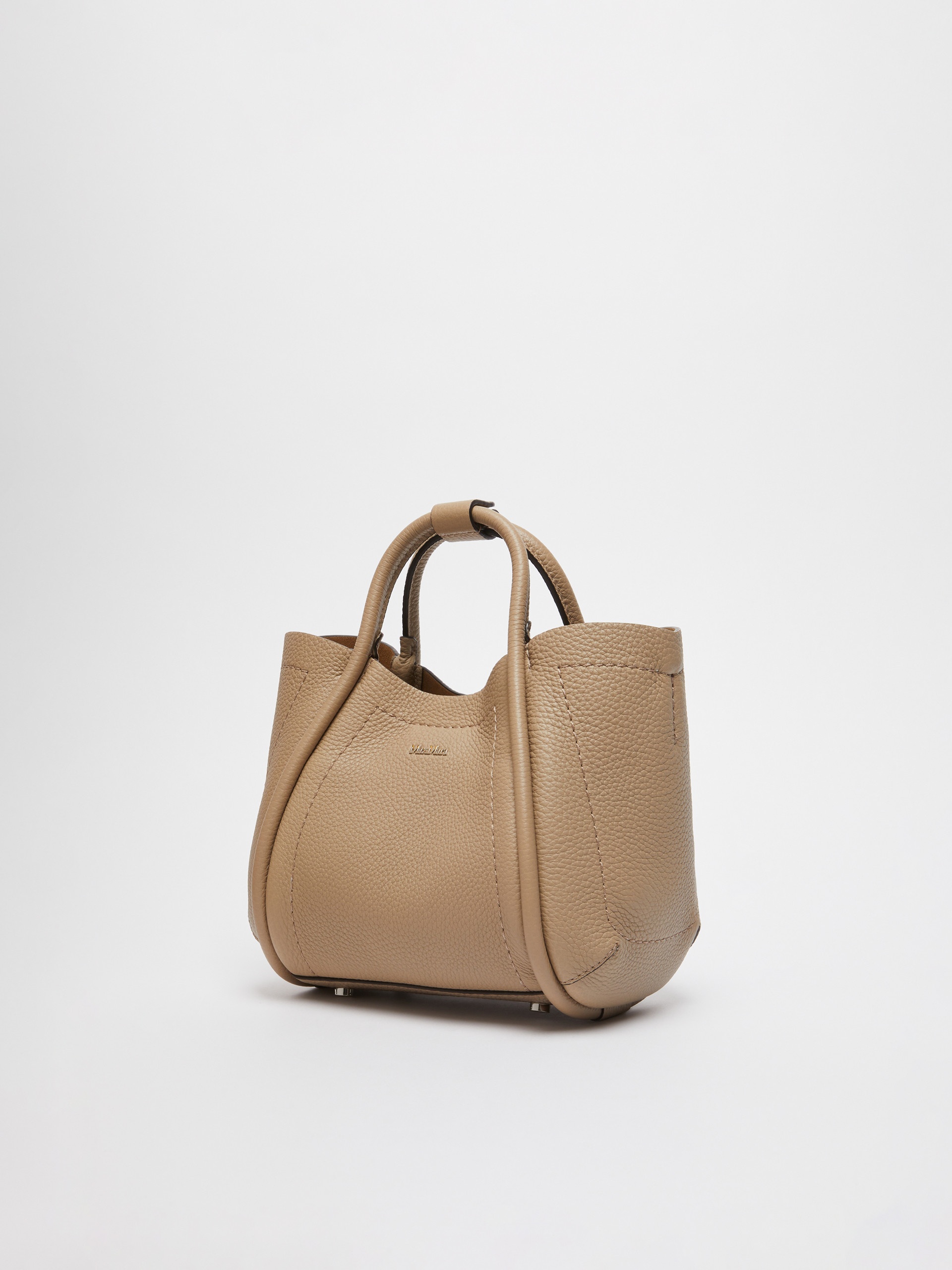 DRUMMEDMARINEXS Extra-small leather Marine bag with deerskin print - 2