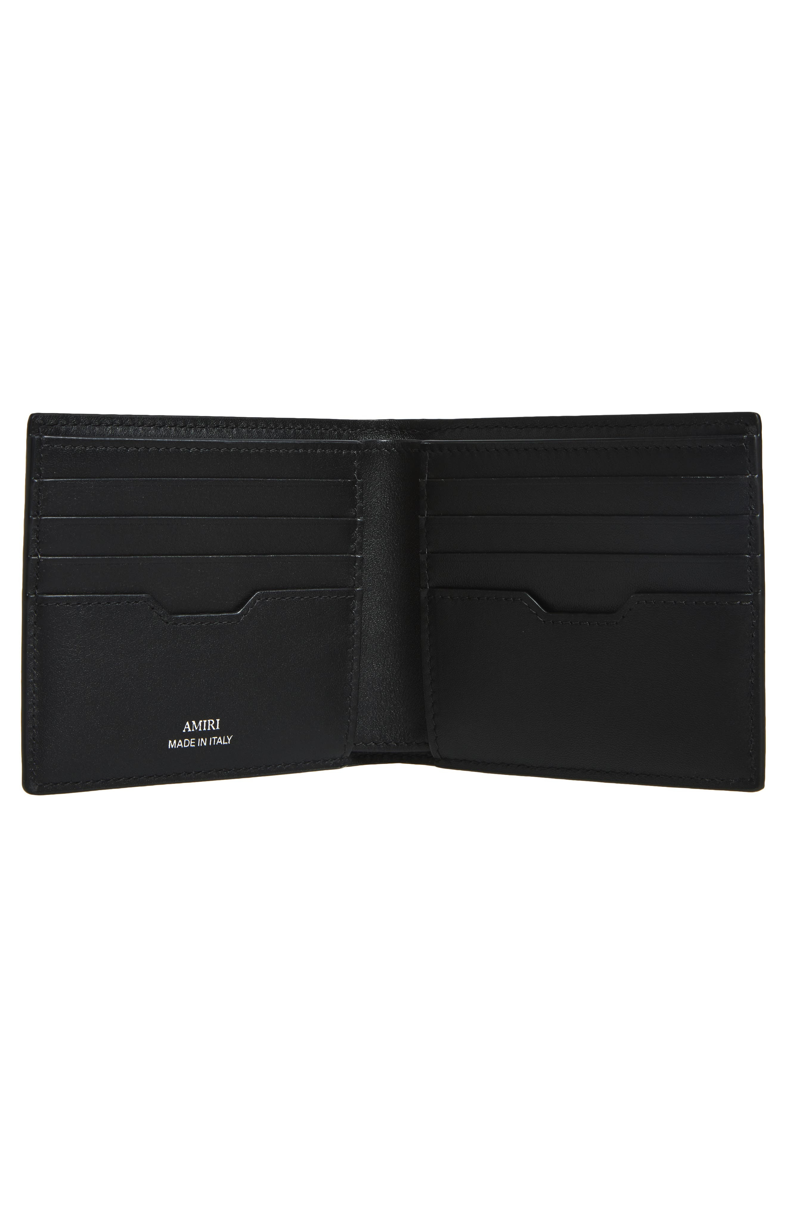 AMIRI Station Patch Coated Canvas Bifold Wallet in Black at Nordstrom - 2