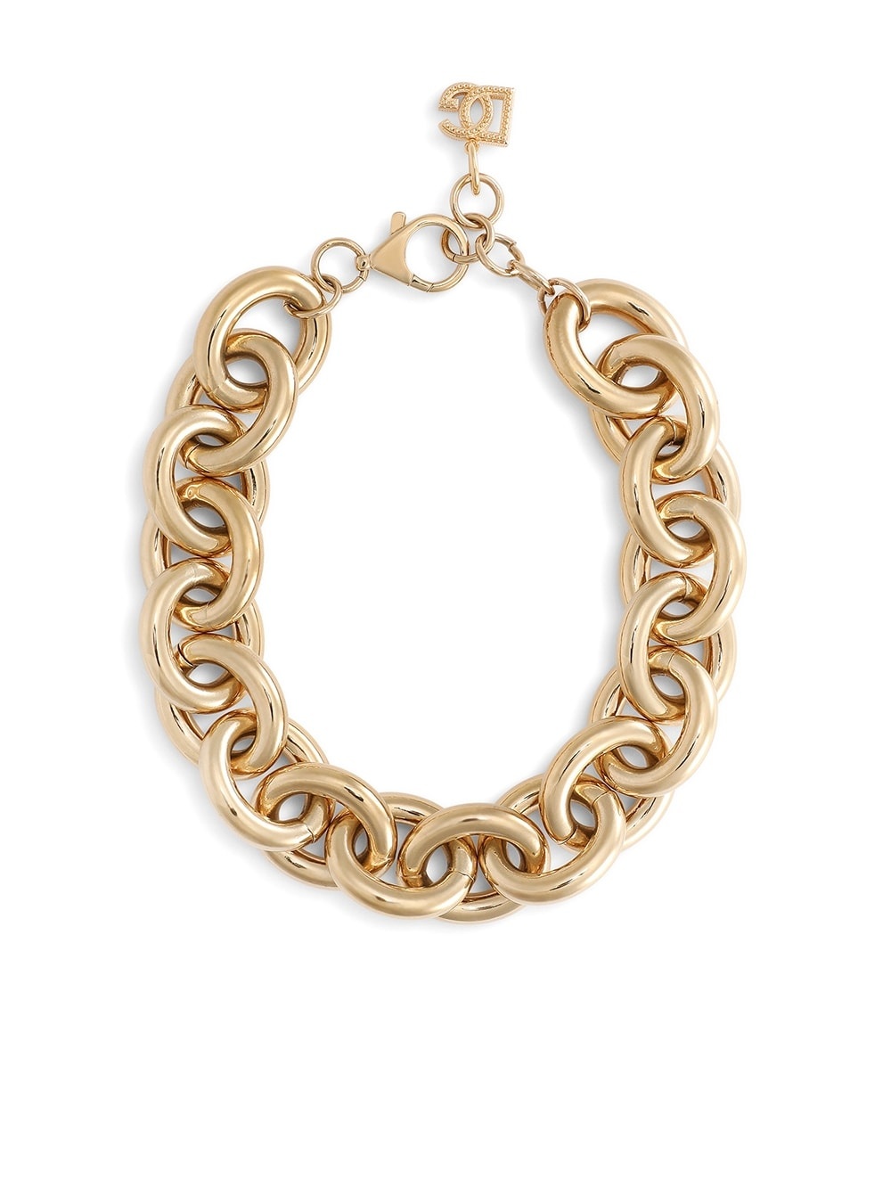 chunky rolo chain necklace - 1