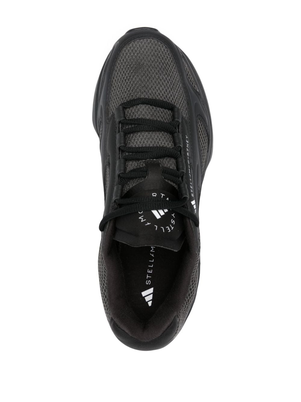 logo-print panelled sneakers - 4