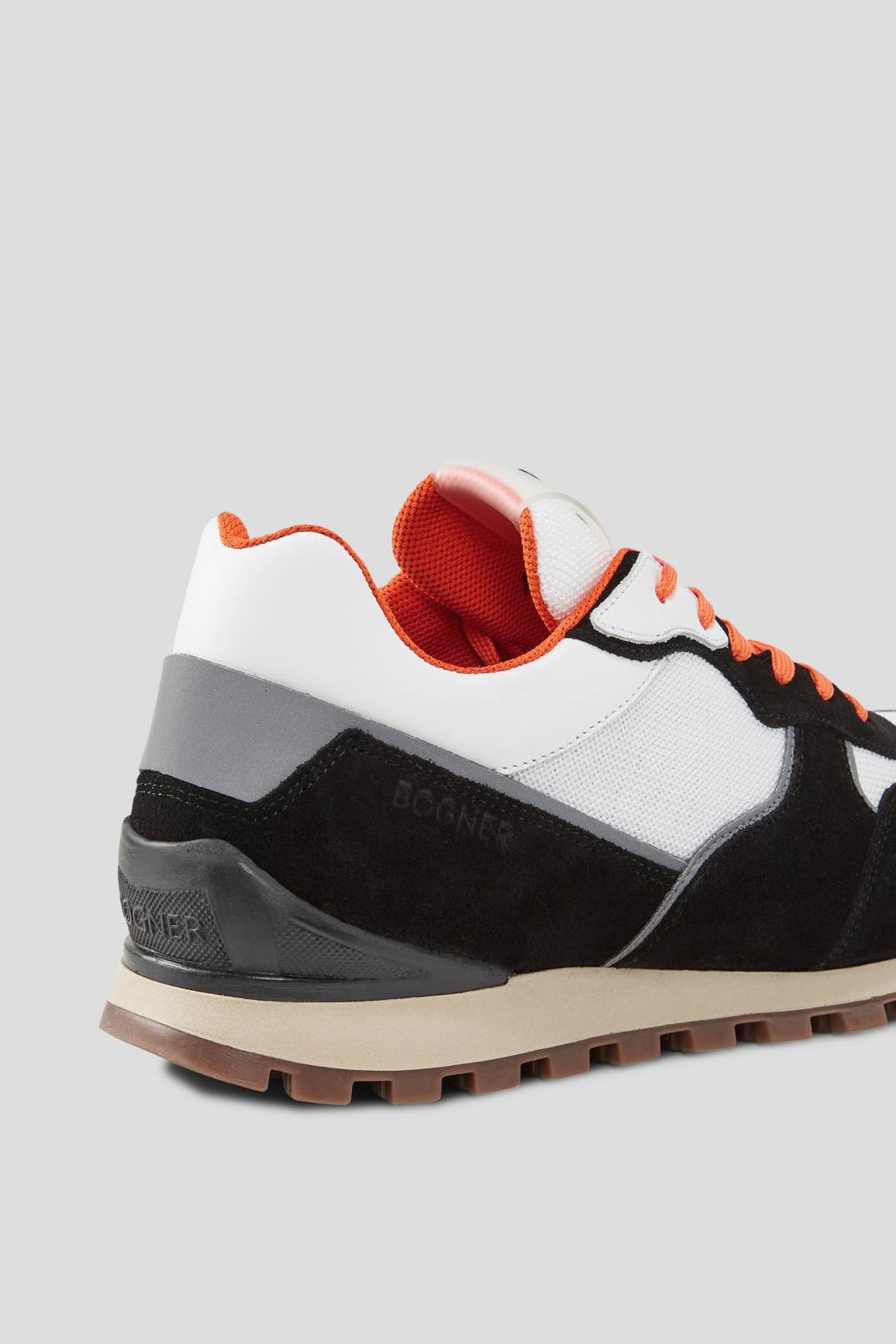 PORTO TRAINERS IN BLACK/ORANGE - 7
