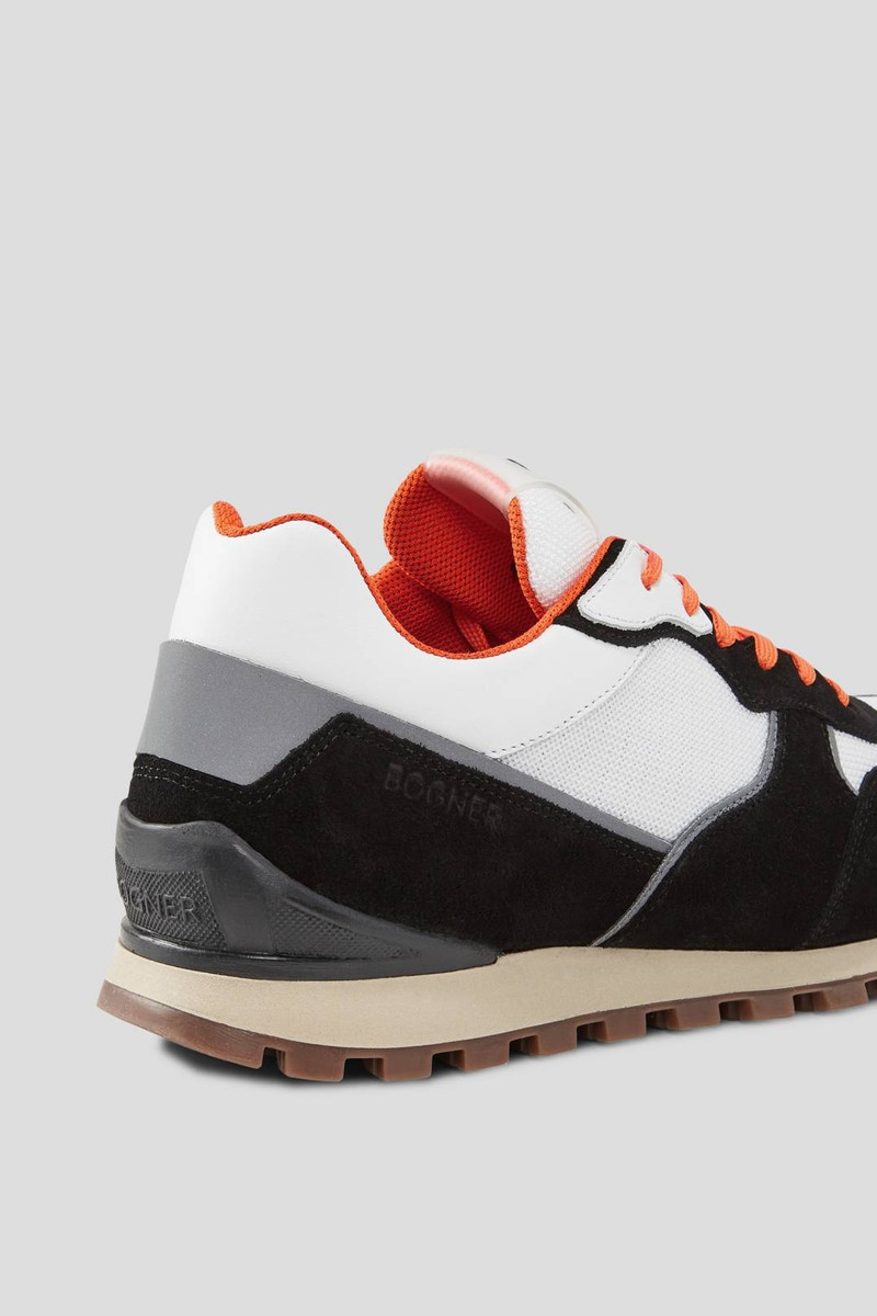 PORTO TRAINERS IN BLACK/ORANGE 7