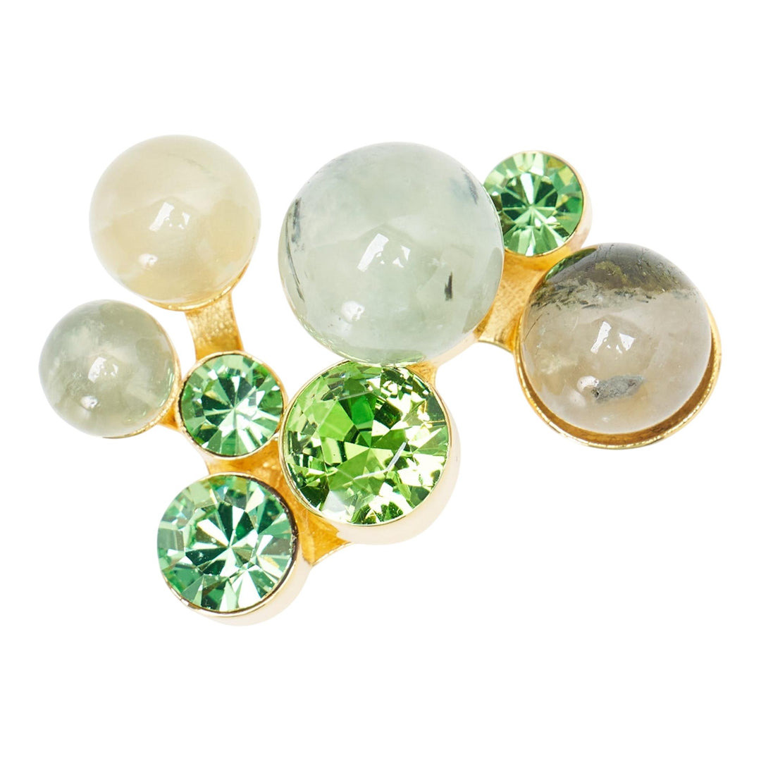 Stone With Glass Rings - 2