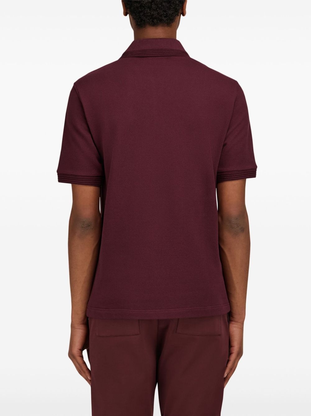 logo-embroidered polo shirt - 4