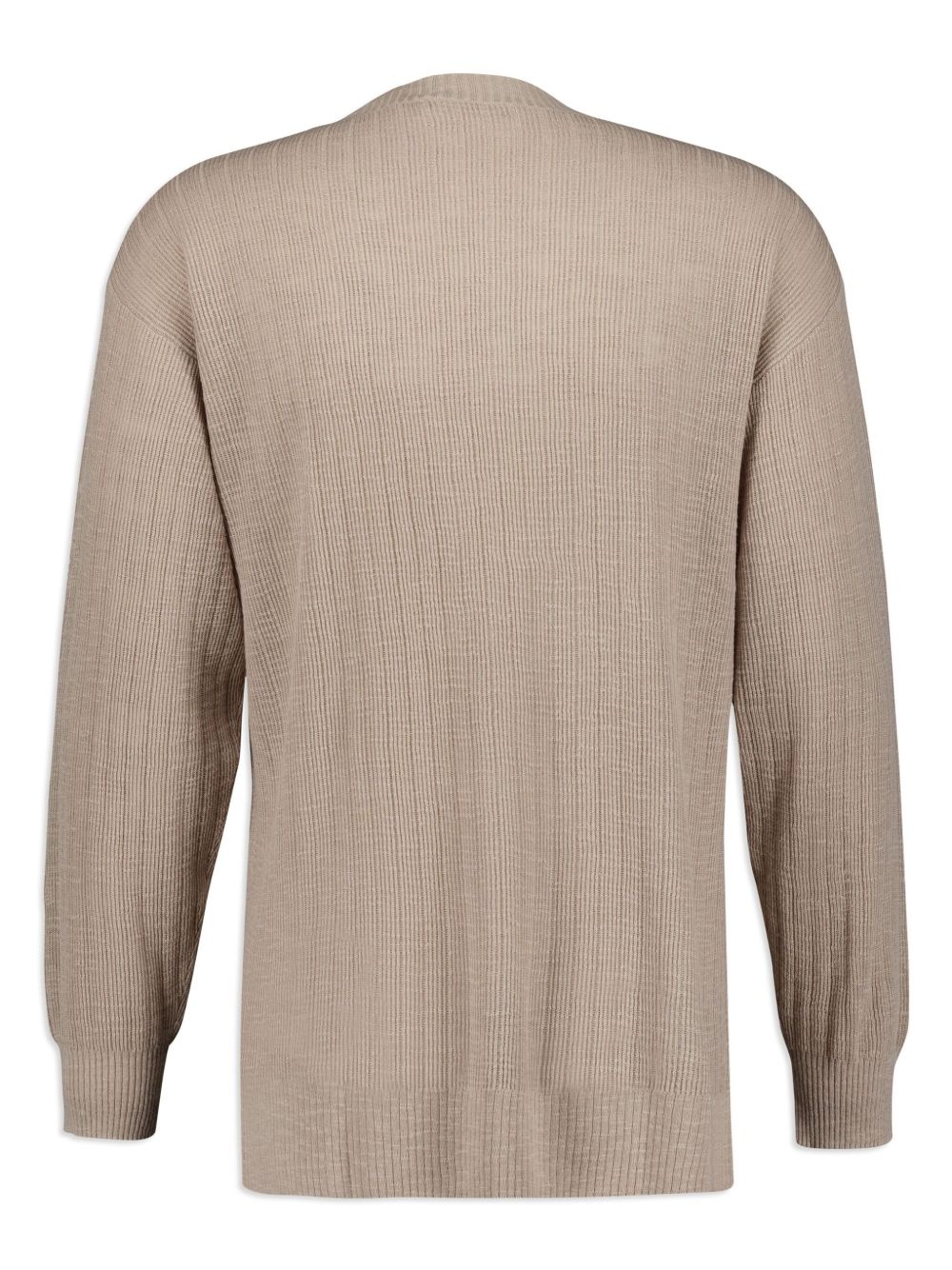 ribbed crew-neck jumper - 2