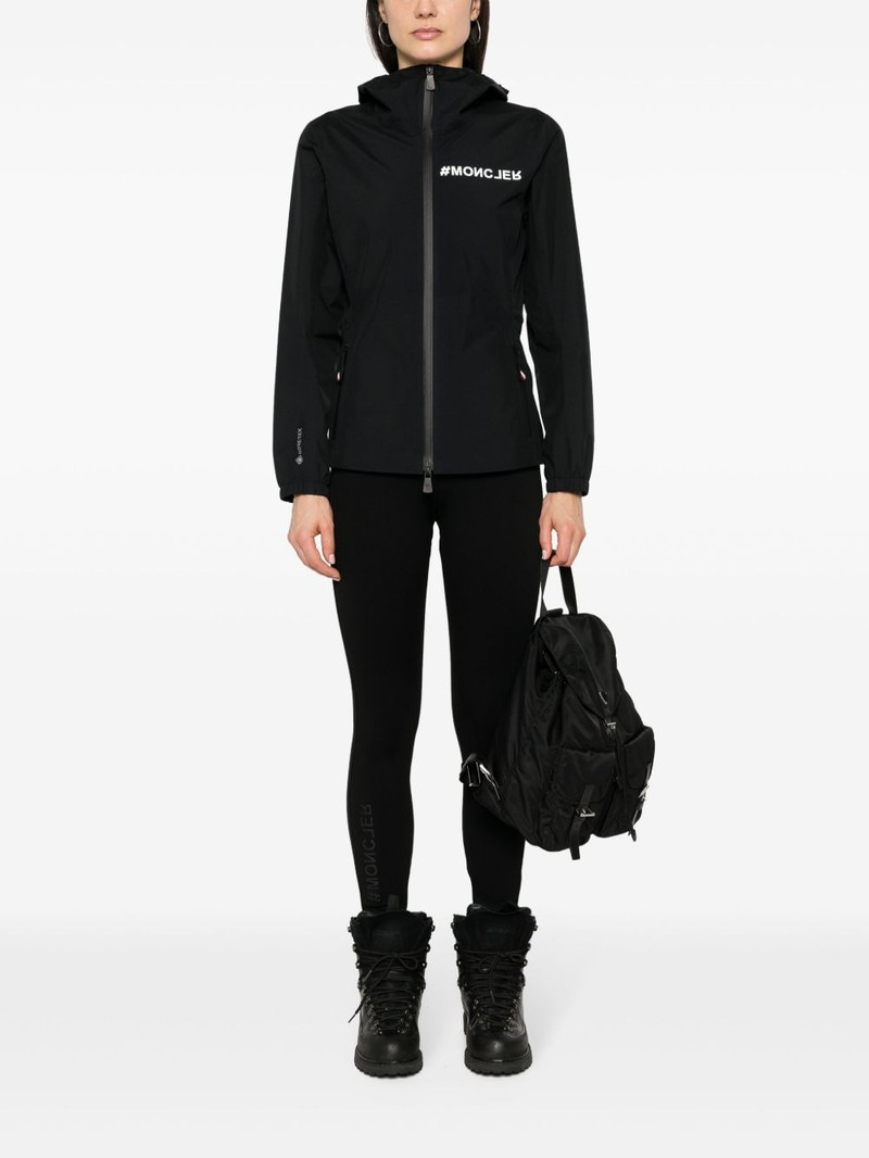 Moncler Grenoble rubberised-logo performance leggings outlook