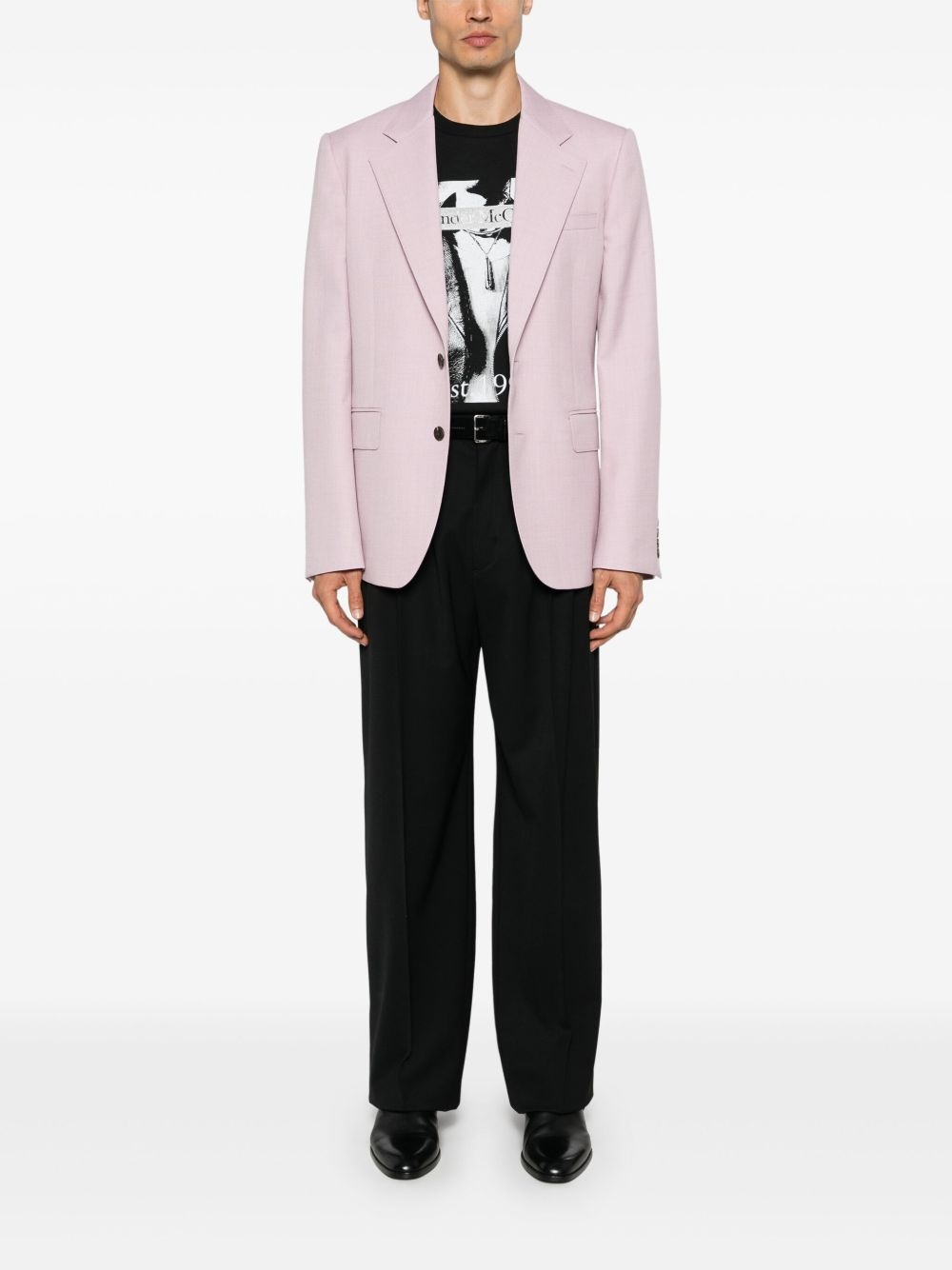 tailored single-breasted blazer - 2