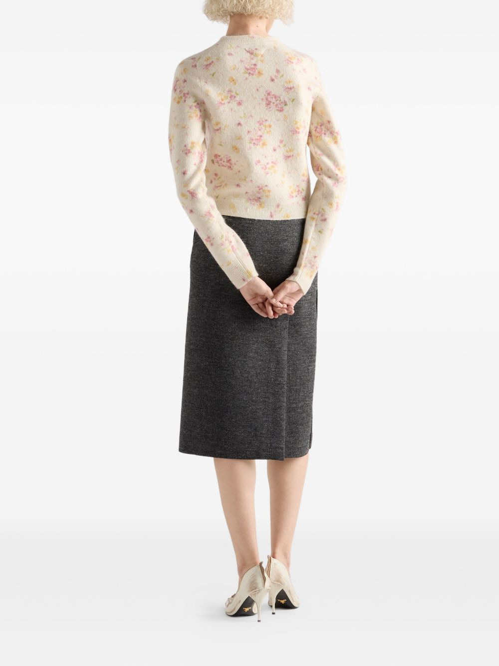 floral-pattern cardigan - 3
