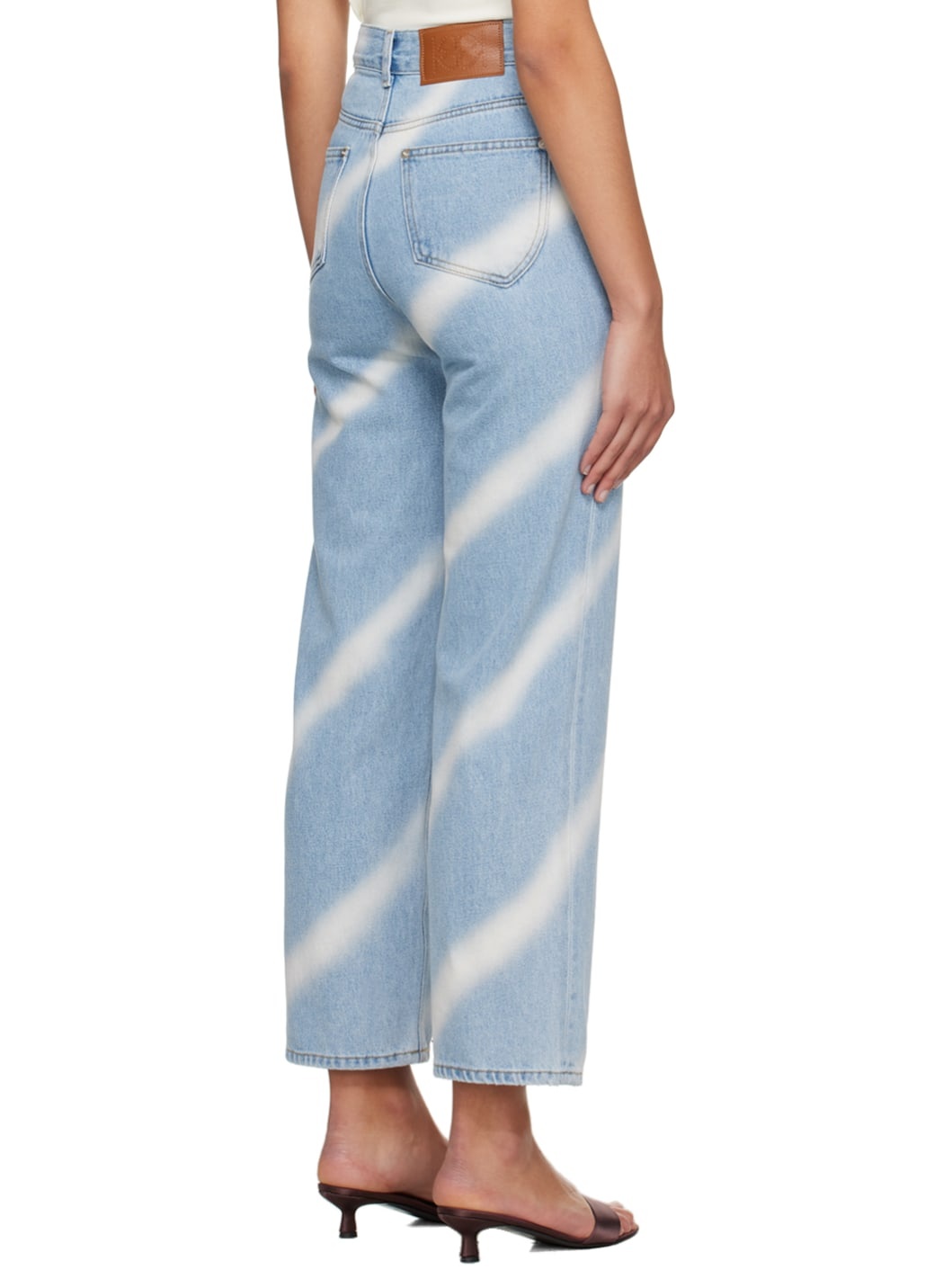 Blue Oblique Jeans - 3