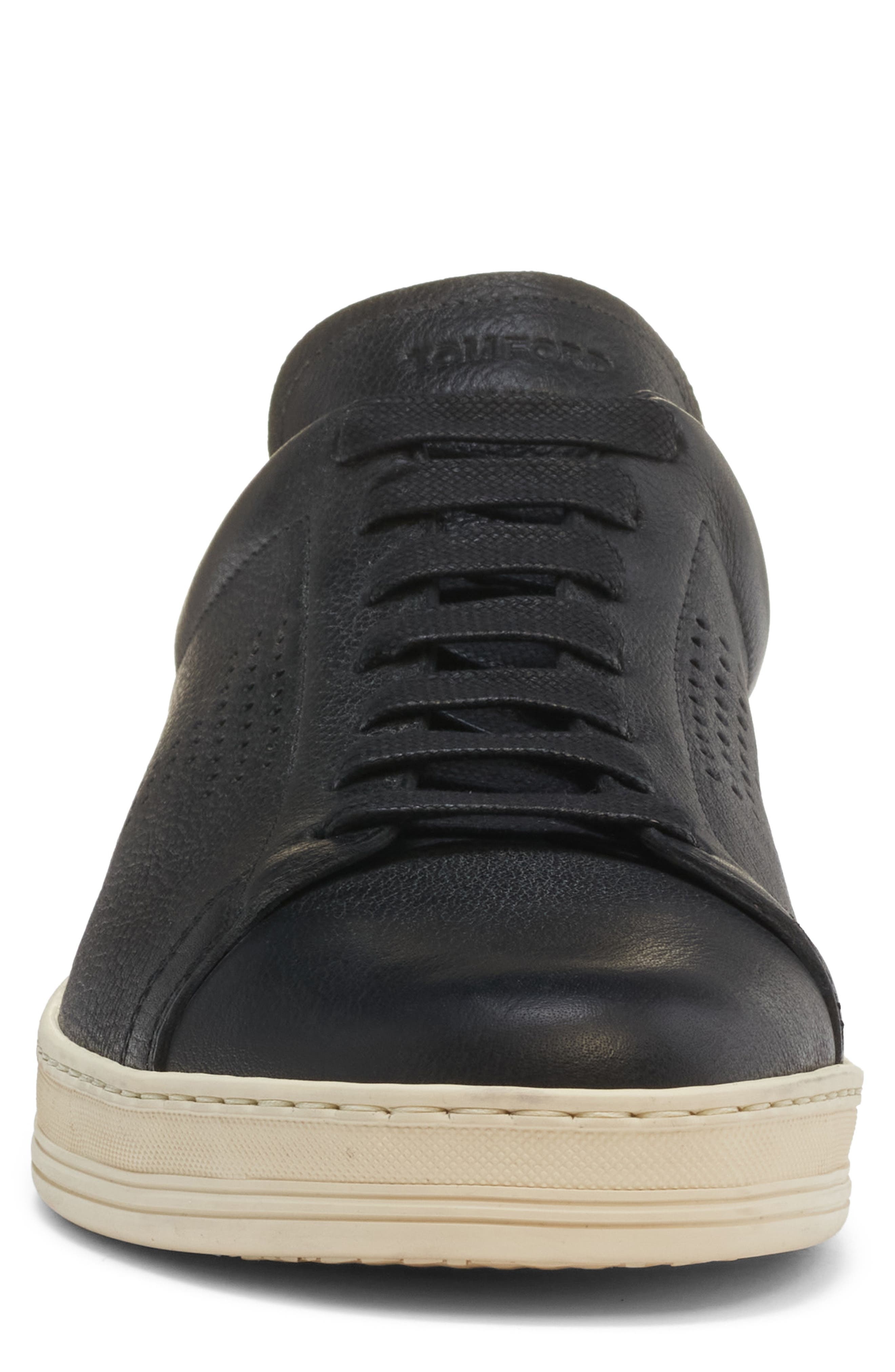 TOM FORD Warwick Sneaker in 3Nw02 Black/Cream at Nordstrom - 4
