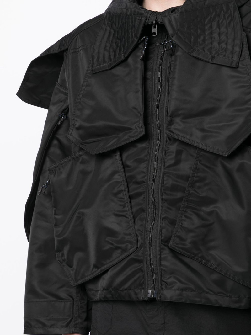 oversize-pointed-pocket jacket 5