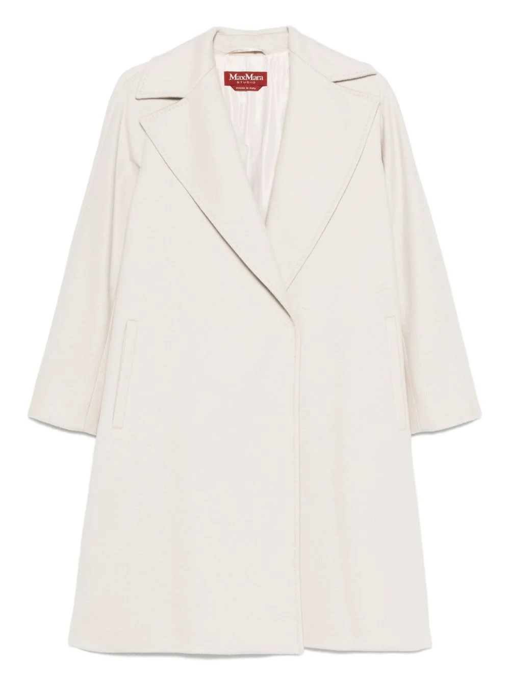 side-pockets oversized coat - 1