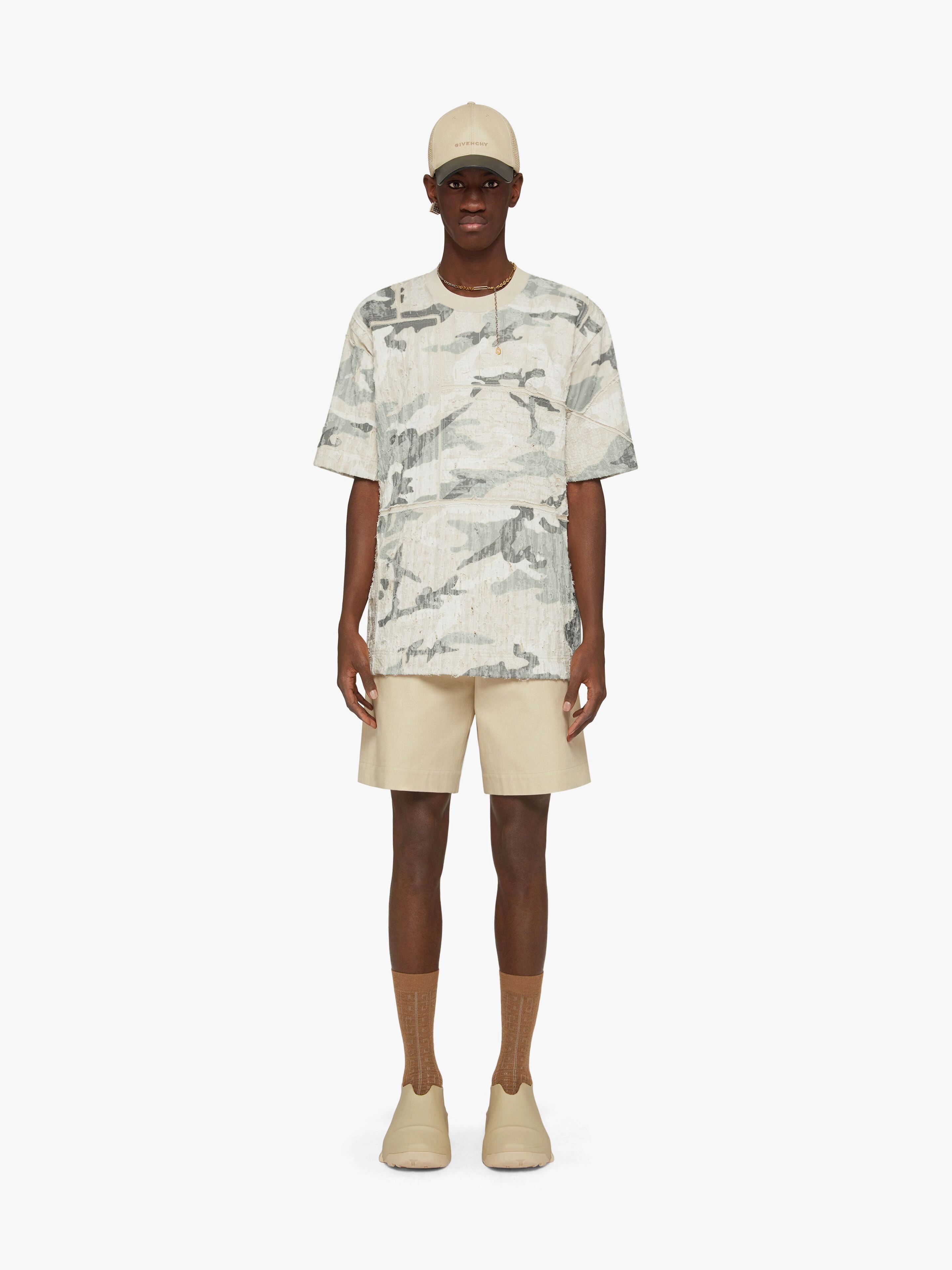 BERMUDA SHORTS IN COTTON TWILL WITH 4G ZIPPER - 2