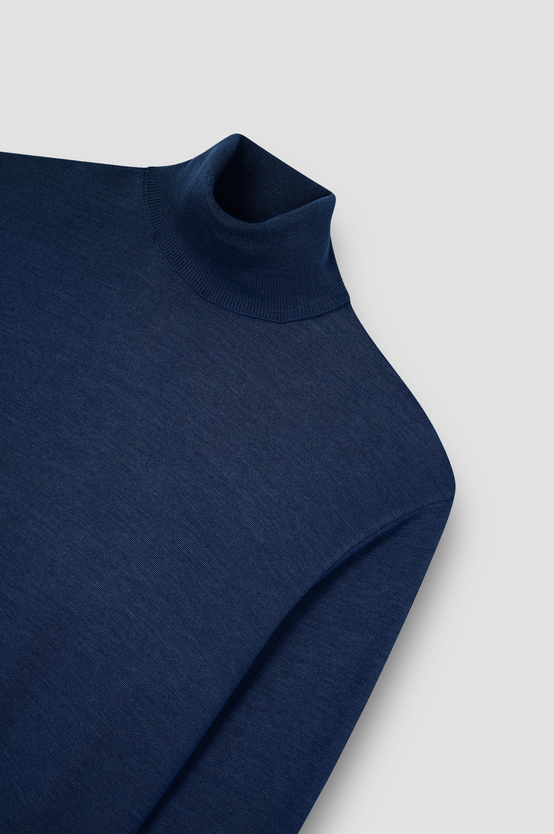 WOOL AND SILK TURTLENECK SWEATER - 5