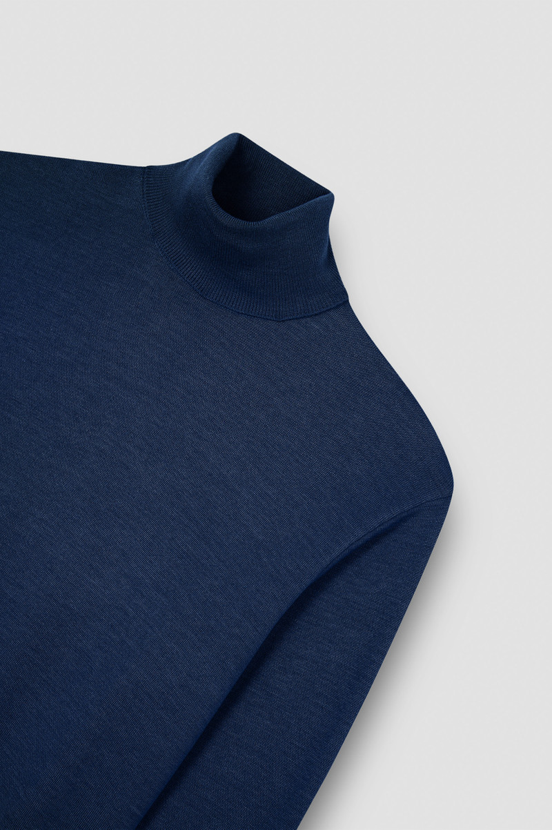 WOOL AND SILK TURTLENECK SWEATER 5
