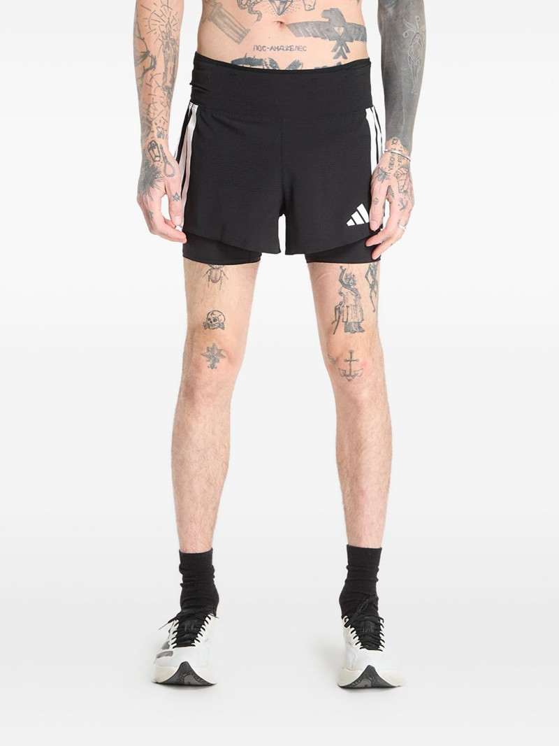 Adizero stripe-detail shorts 1