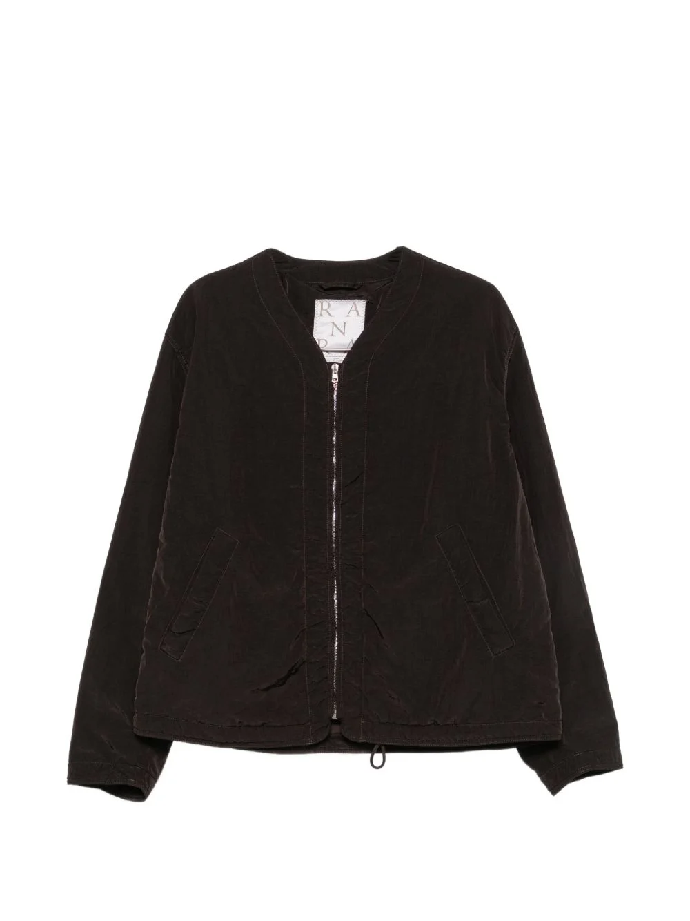 zip-up padded jacket - 1
