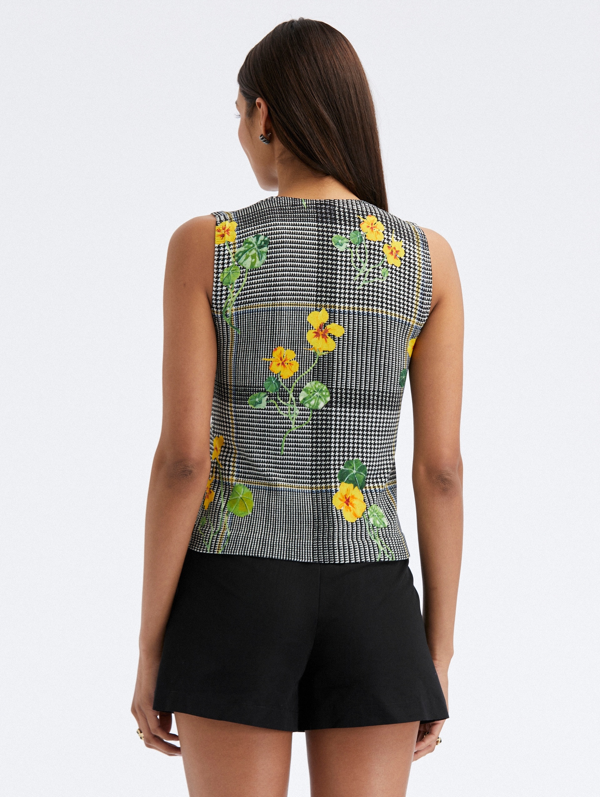 NASTURTIUM PLAID PRINTED TANK - 3