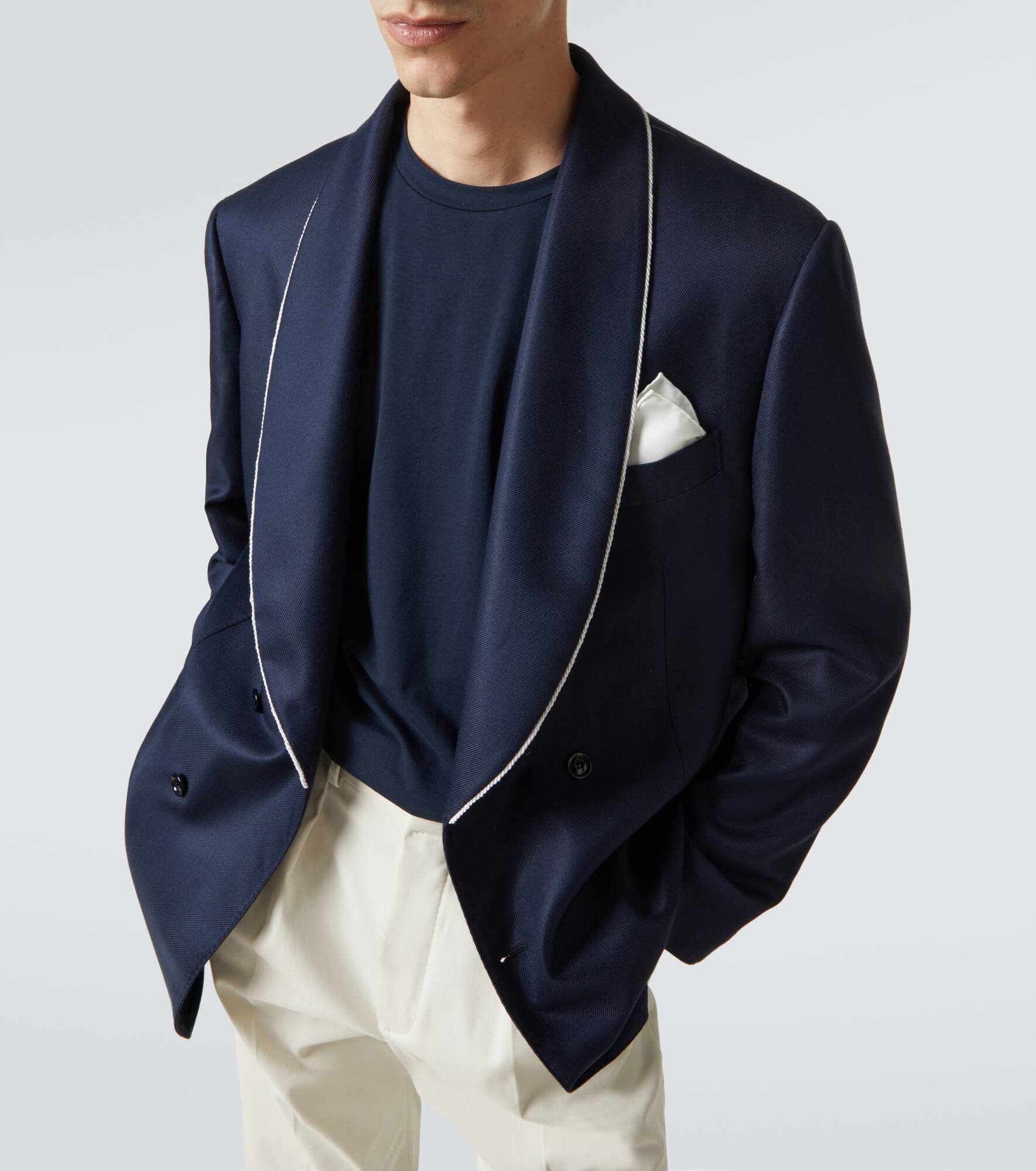 Silk tuxedo jacket - 5