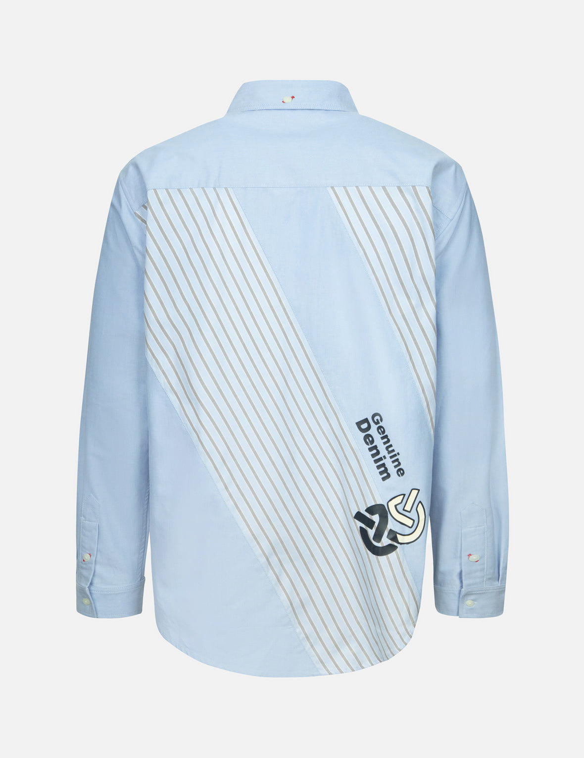WHEEL OF WISDOM AND LOGO PRINT RELAX FIT DECONSTRUCTIVE SHIRT - 2