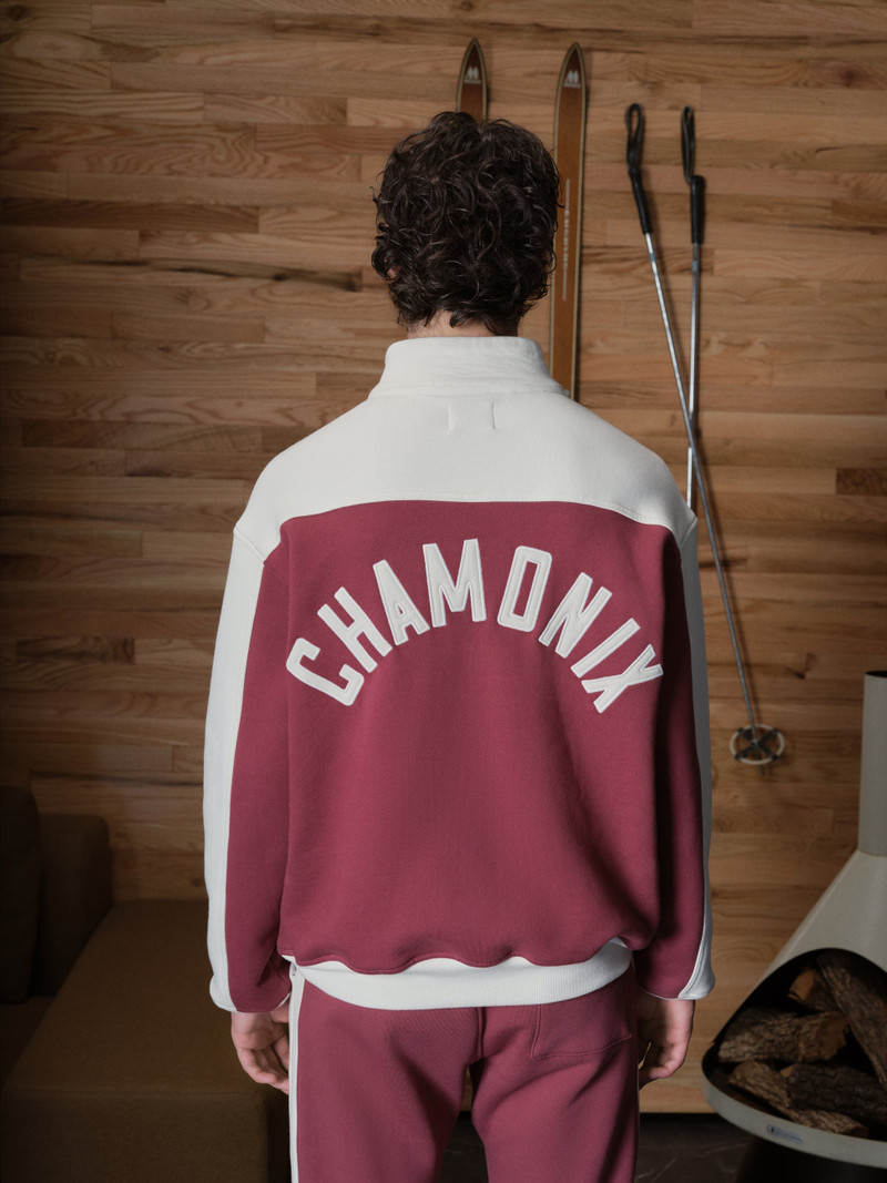 RHUDE CHAMONIX QUARTER-ZIP VARSITY 6