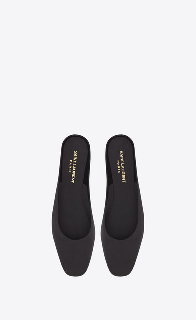 SAINT LAURENT lido slip-ons in satin crepe outlook