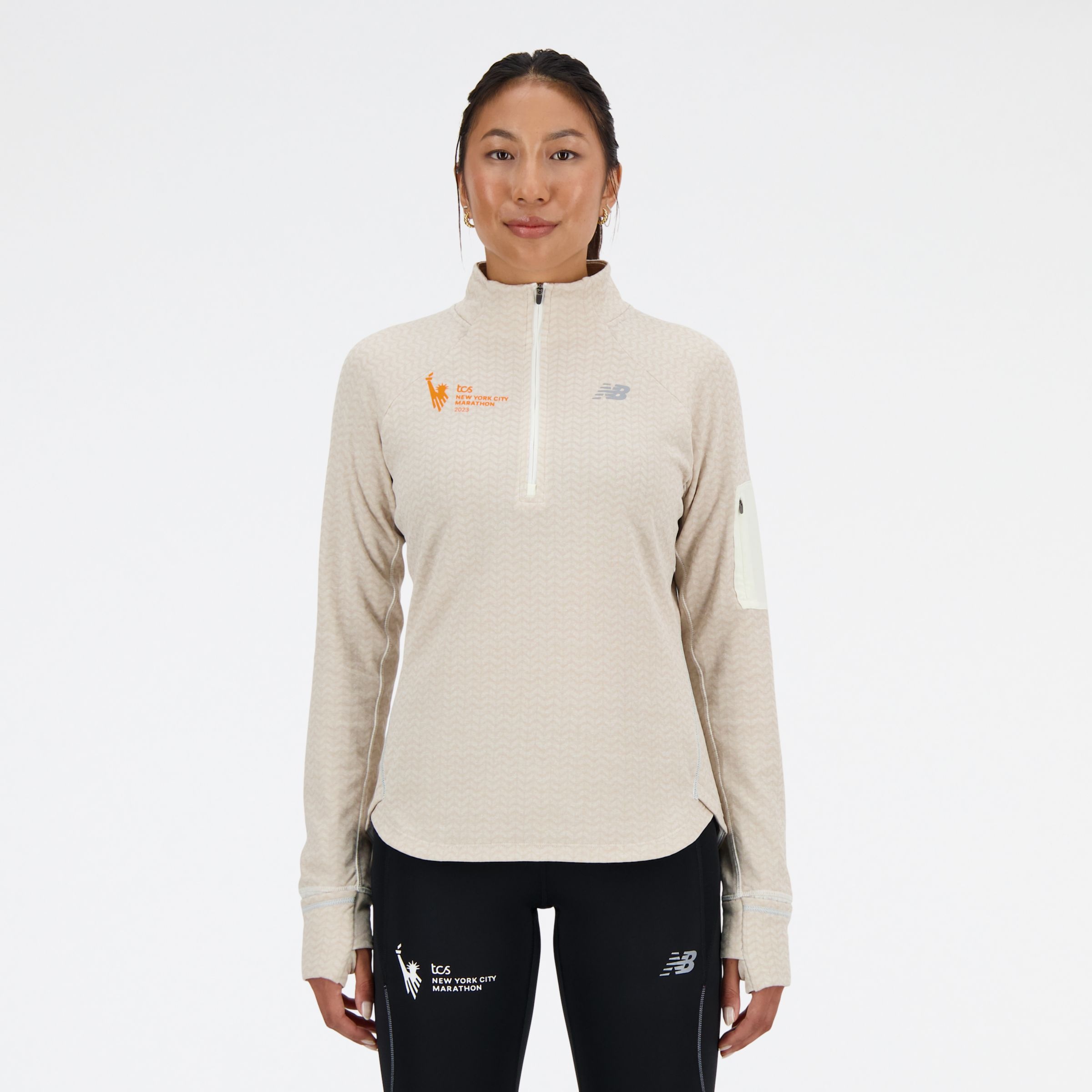 NYC Marathon NB Heat Grid Half Zip - 1