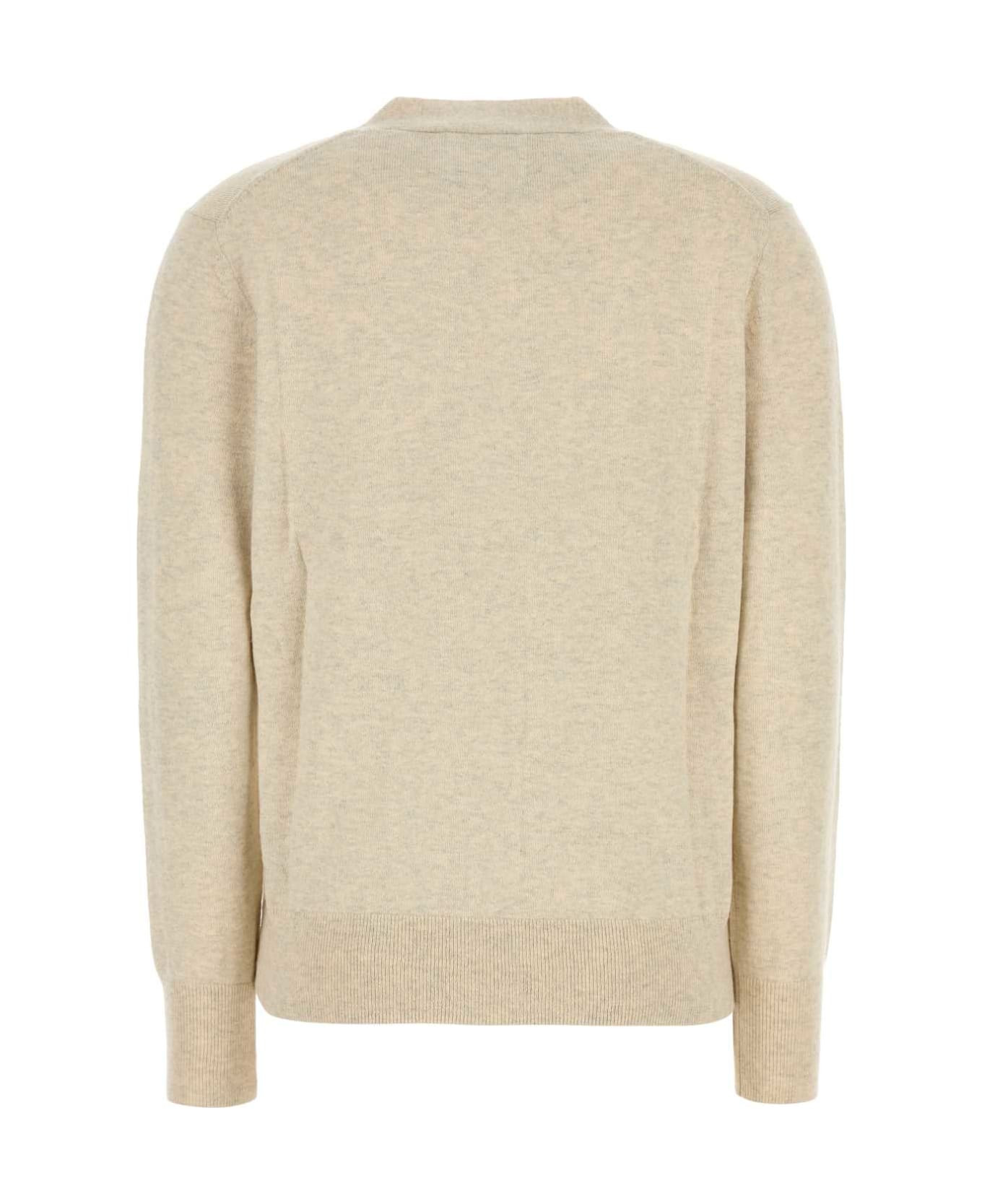 Melange Cream Cotton Blend Karina Cardigan - 2