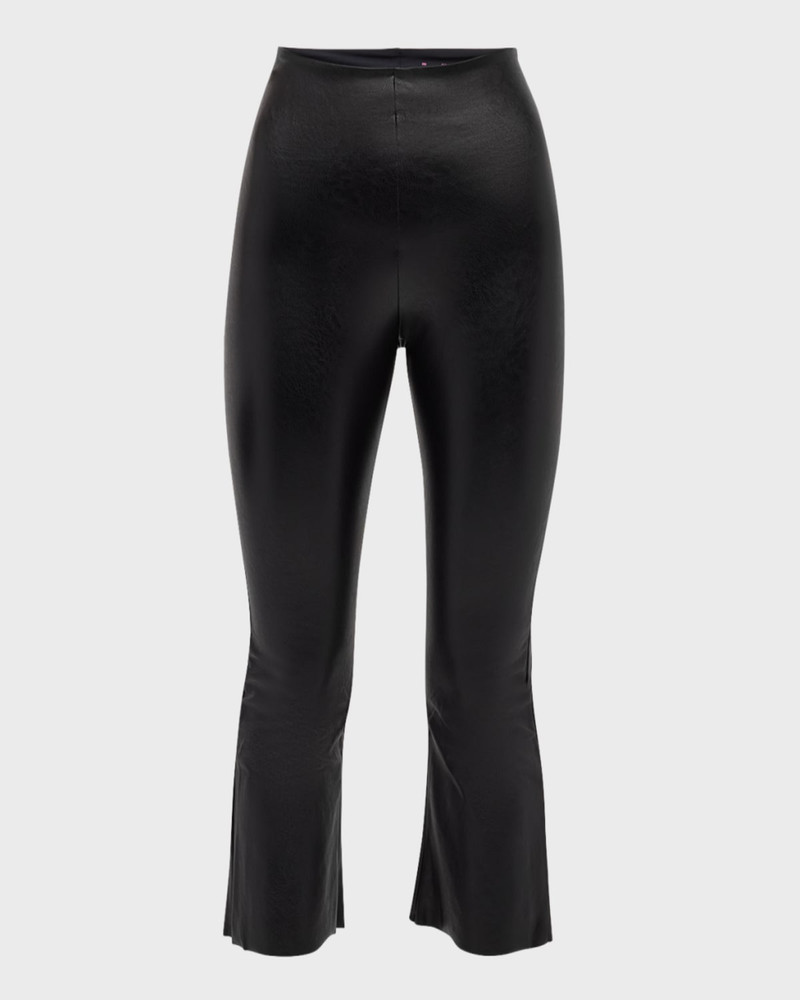 commando Faux Leather Cropped Flare Pants outlook