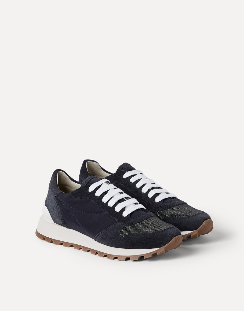 Techno fabric runners with precious toe 1
