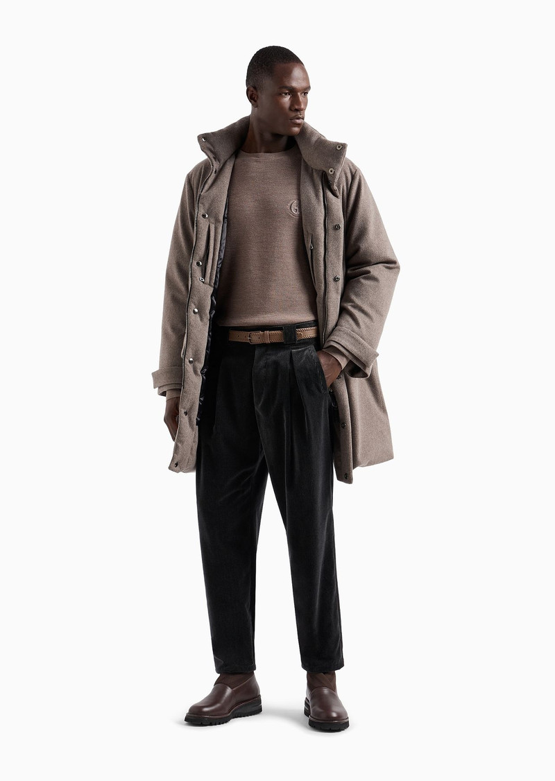 GIORGIO ARMANI Single-pleat velvet trousers outlook