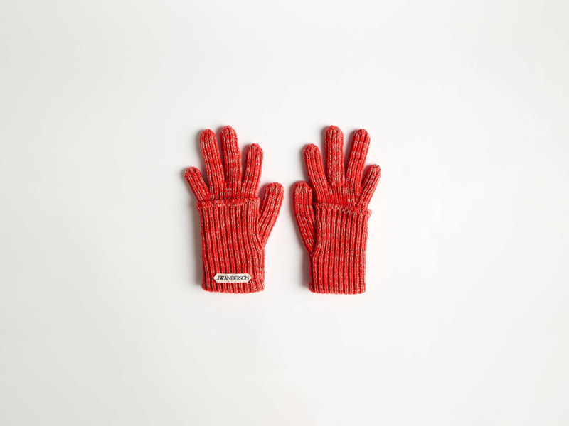 MOULINE GLOVES IN NEON ORANGE 1
