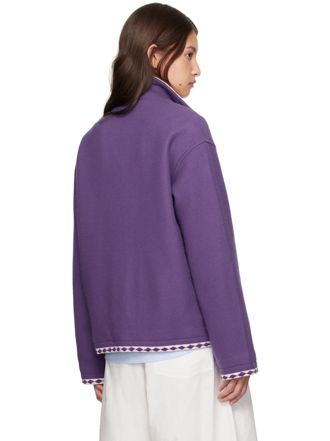 Purple Bronco Appliqué Jacket - 3