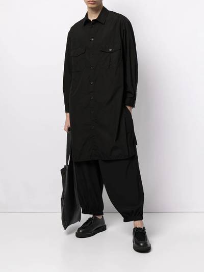 Yohji Yamamoto Chainstitch Gather long shirt outlook