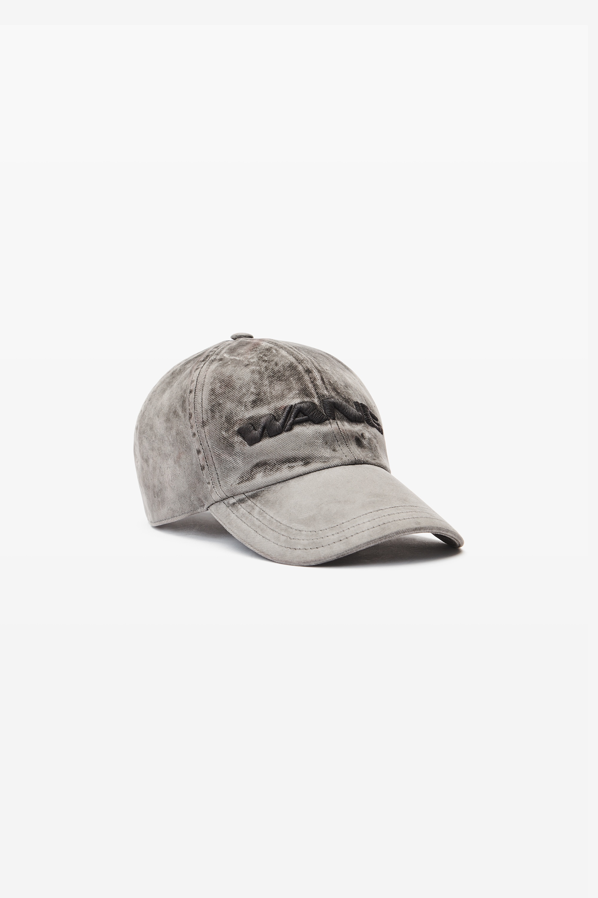 3D Logo-Embroidered Flocked Denim Cap - 2