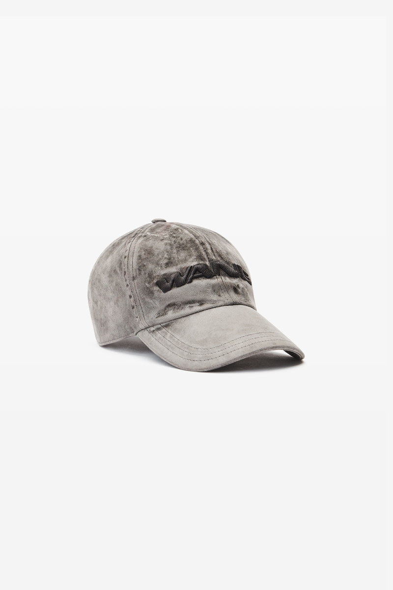 Alexander Wang 3D Logo-Embroidered Flocked Denim Cap outlook