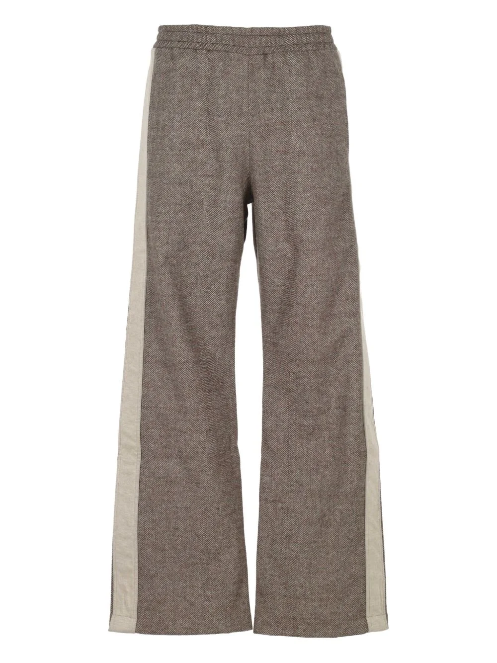 side-stripe trousers - 1