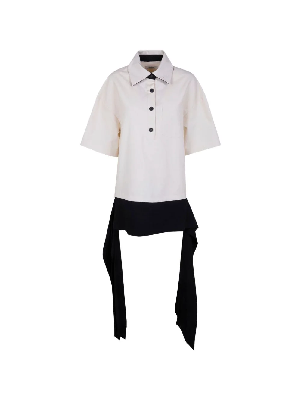 buttoned tie shirt - 1