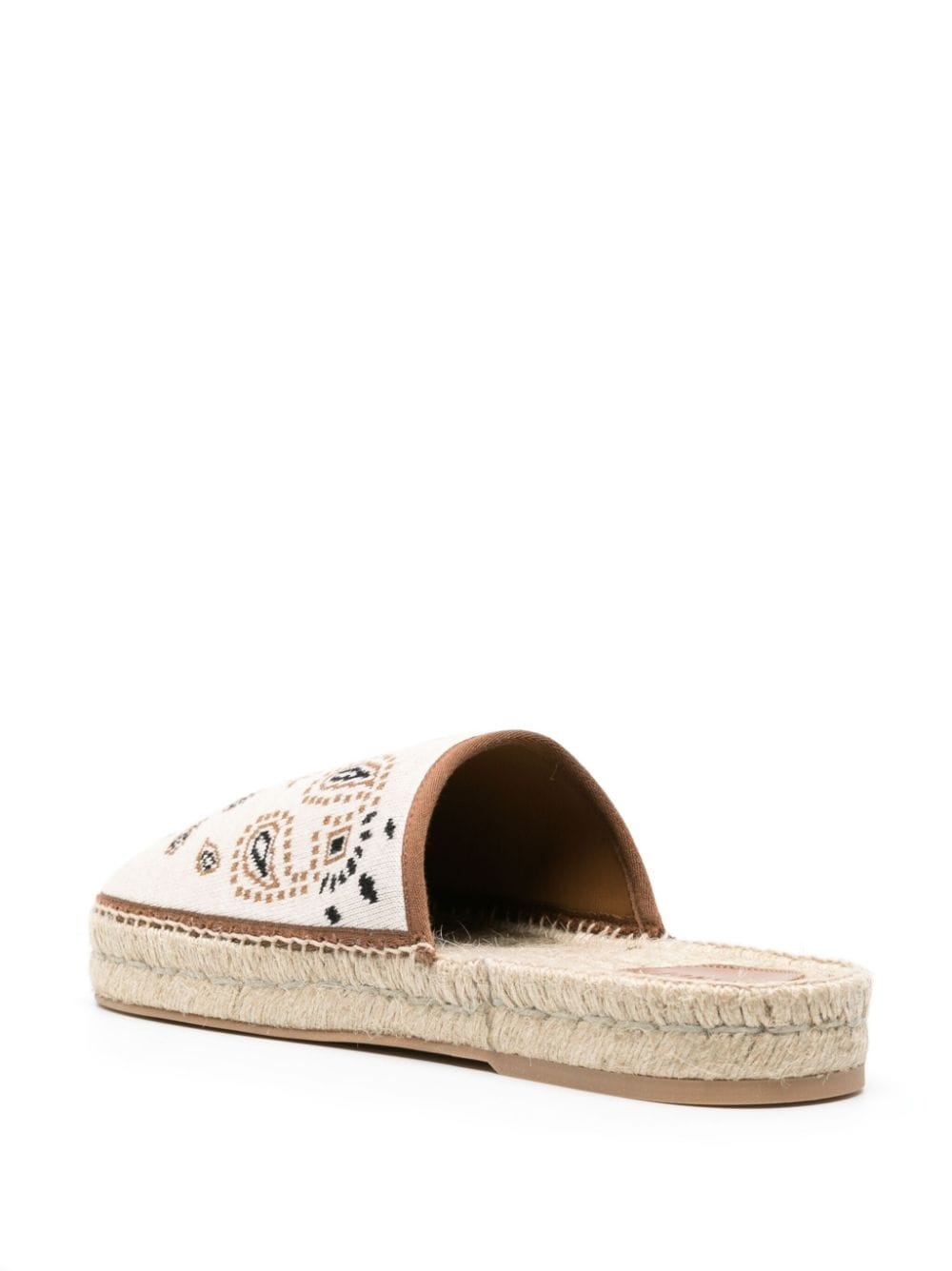 bandana-jacquard flat espadrilles - 3