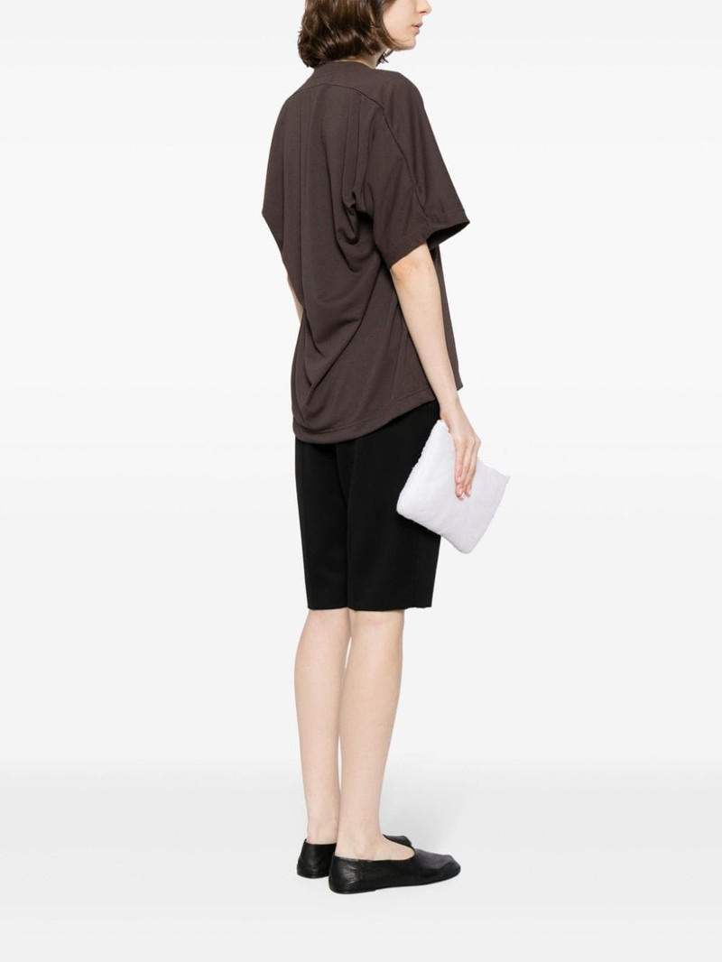 Pleats Please Issey Miyake draped detailing t-shirt outlook